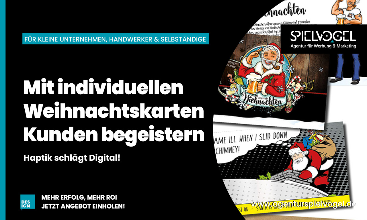 Entdecken Sie die Vorteile individuell gestalteter Weihnachtskarten für Ihr Unternehmen. Stärken Sie Ihre Kundenbindung und bleiben Sie durch persönliche Grüße über Wochen im Gedächtnis. Bestellen Sie jetzt Ihre exklusiven Weihnachtskarten mit Firmenlogo und individuellen Motiven!