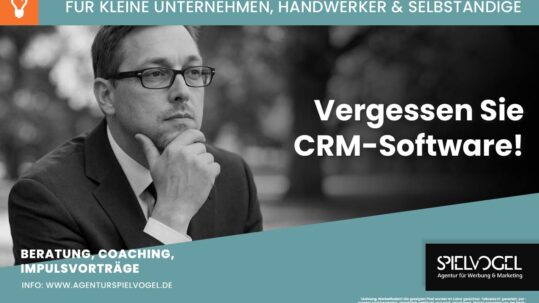 HALT STOPP! CRM-Software ist nicht die Lösung. Erfahren Sie in unserem Vortrag, warum echtes Beziehungsmanagement und weniger Komplexität Ihren Erfolg sichern.