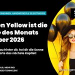 Golden Yellow ist die Farbe des Monats Oktober 2026