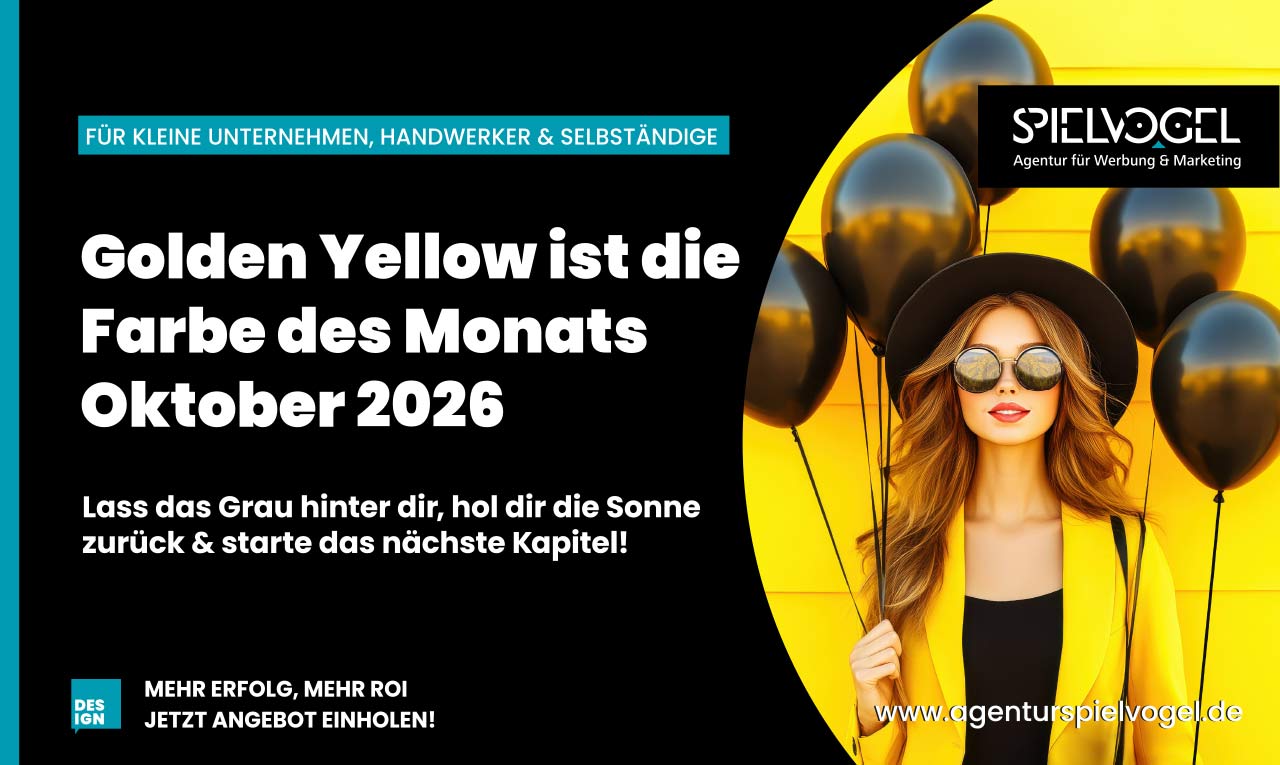 Golden Yellow ist die Farbe des Monats Oktober 2026